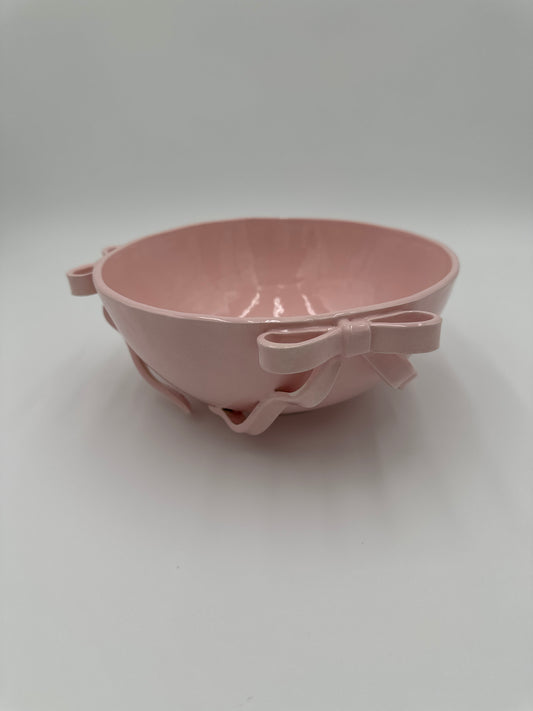 Medium 3 Bow Bowl - Light Pink