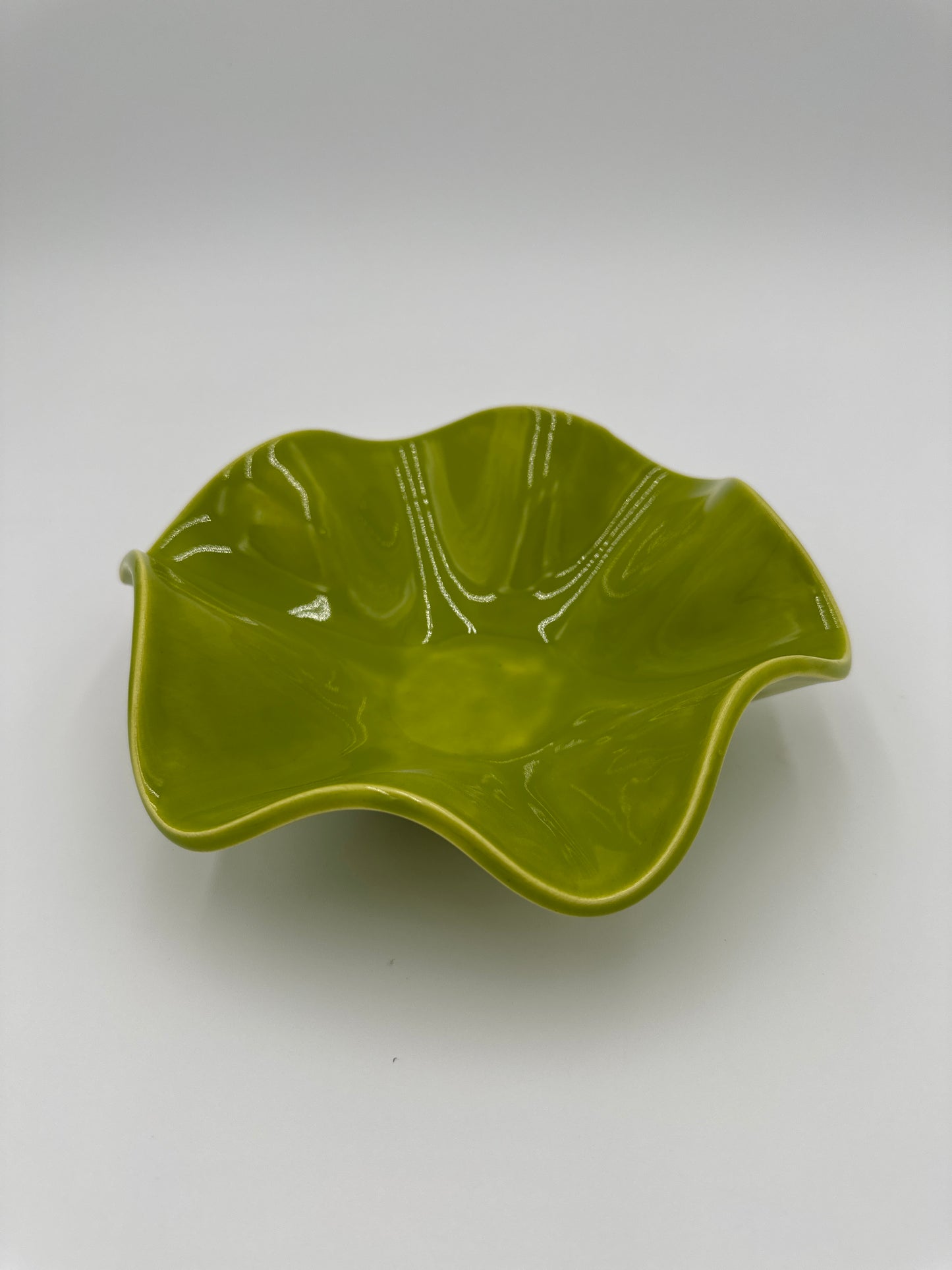 Small Ruffle Bowl - Green